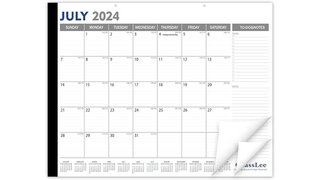 2024 2025 desk calendar