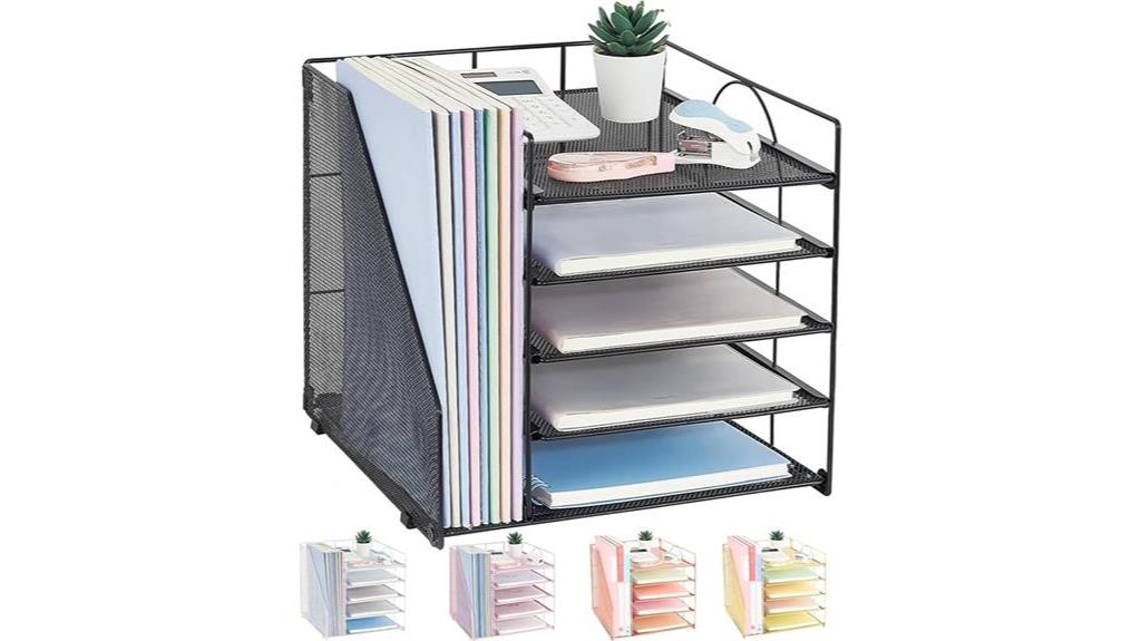 5 tier paper tray organizer