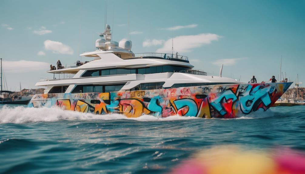 activists deface heiress s yacht