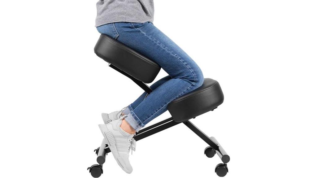 adjustable ergonomic kneeling stool