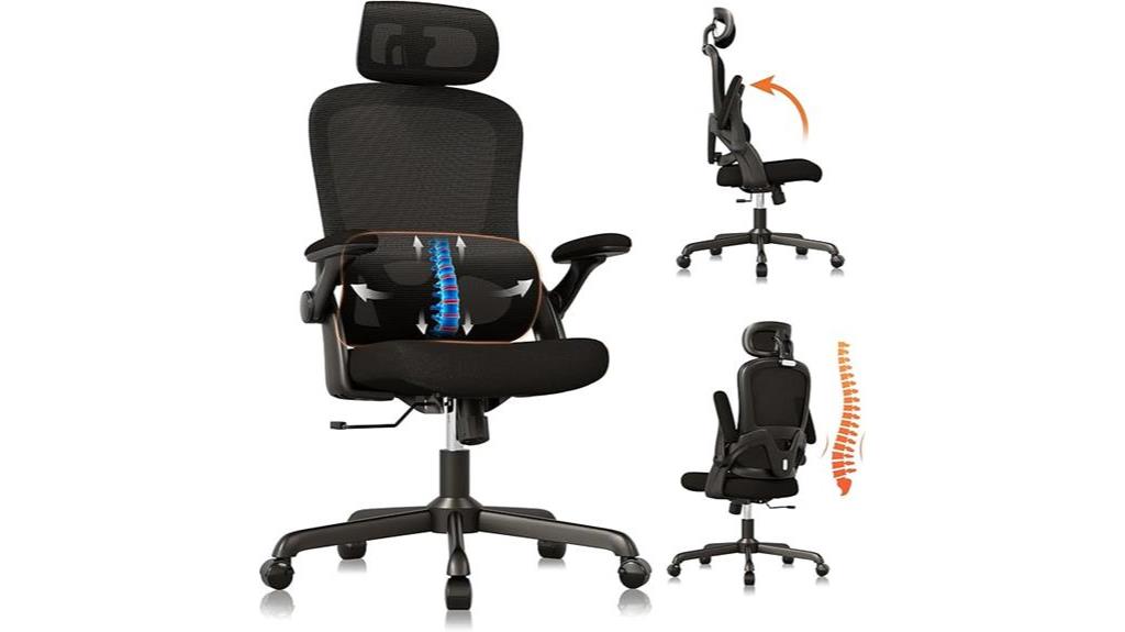 adjustable lumbar support chair