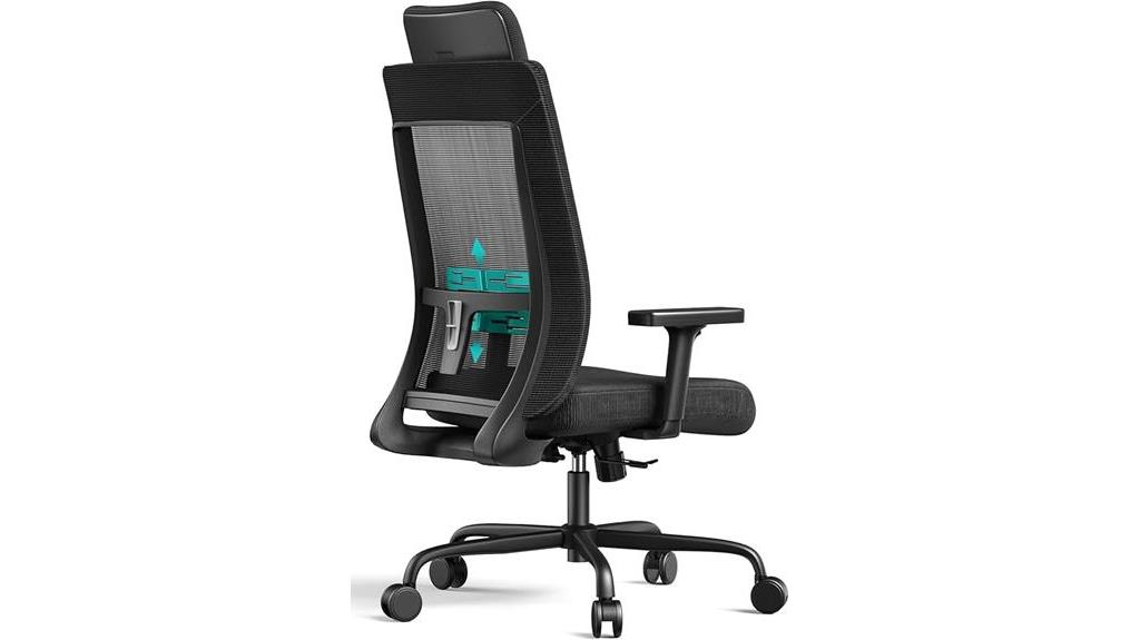 adjustable lumbar support chair