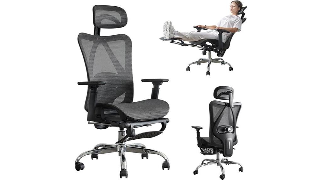 adjustable lumbar support chair