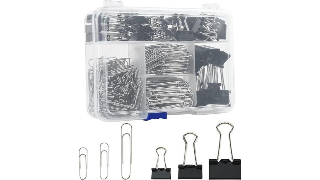 assorted binder clips set