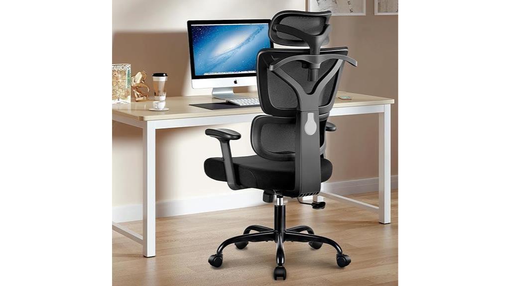 black ergonomic office chair