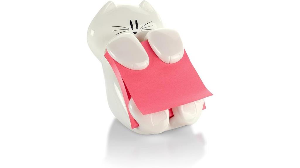 cat themed note dispenser