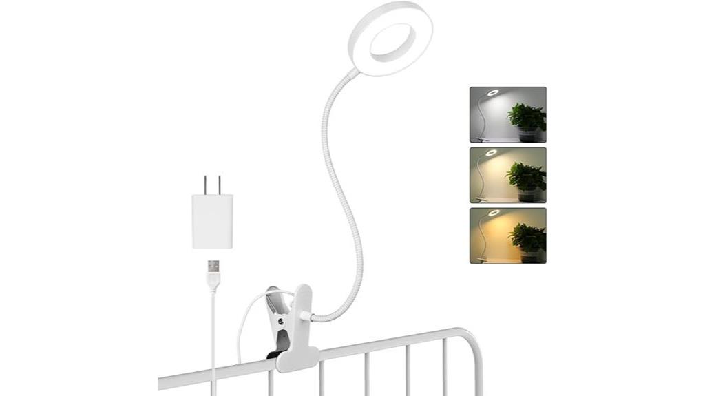 clip on reading lamp