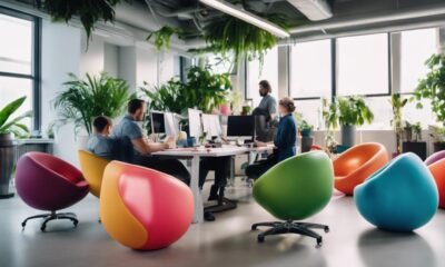 comfortable office ball chairs