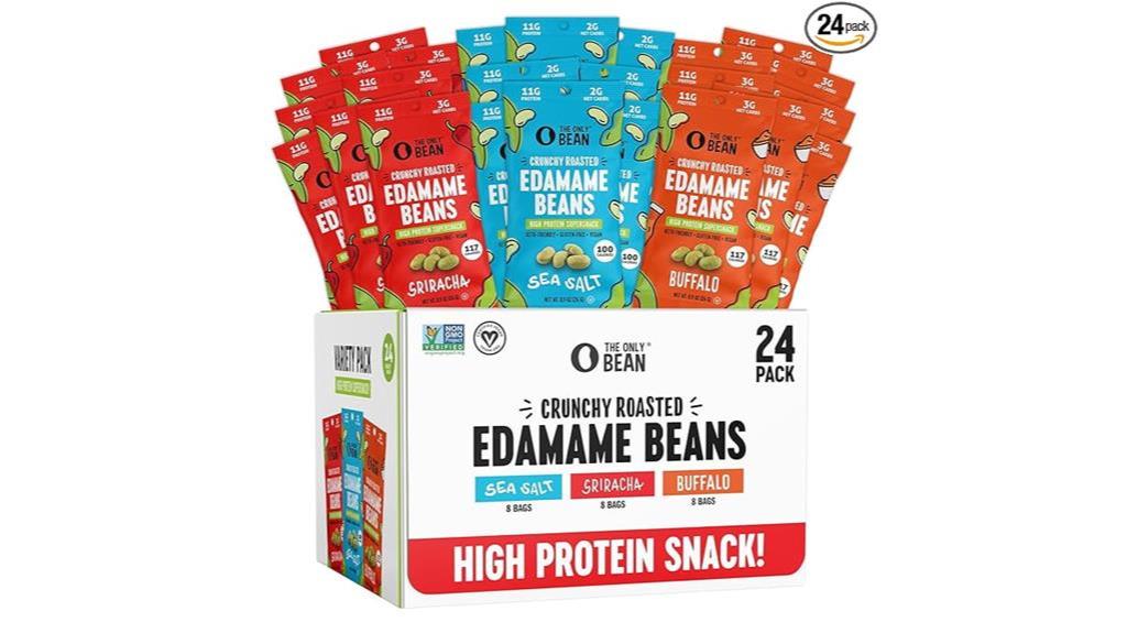 crunchy roasted edamame pack