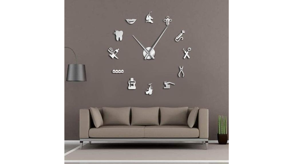 diy dentist wall clock