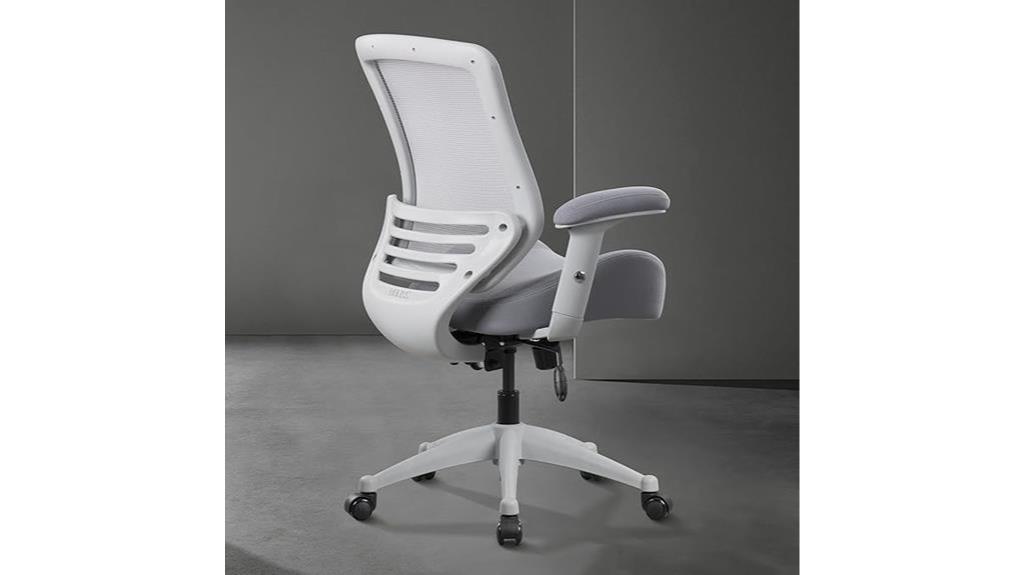 ergonomic grey office chair