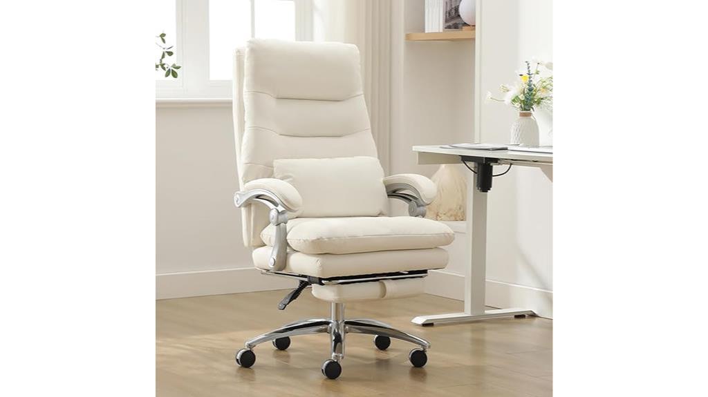 executive chair with footrest