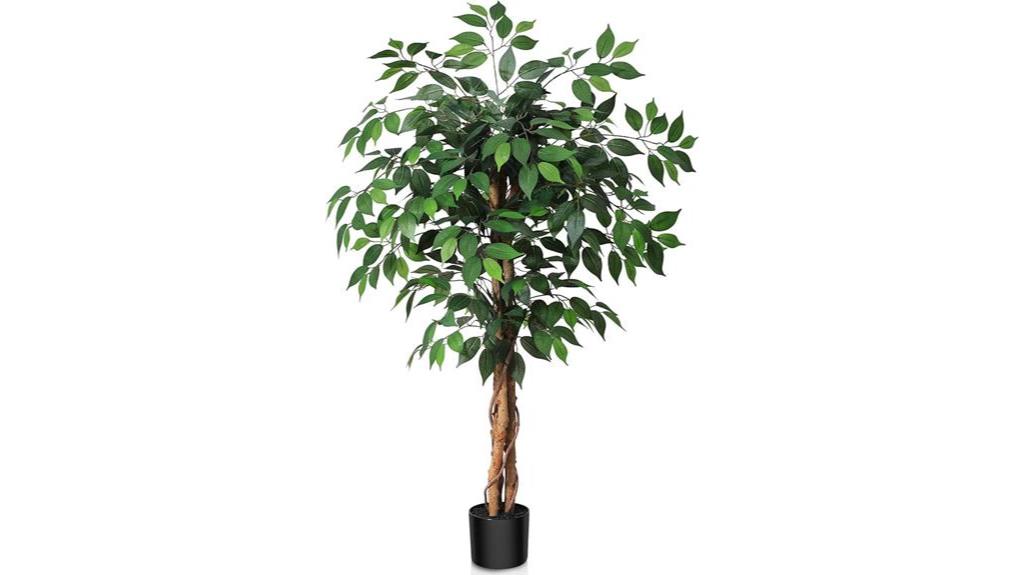 faux ficus tree pot