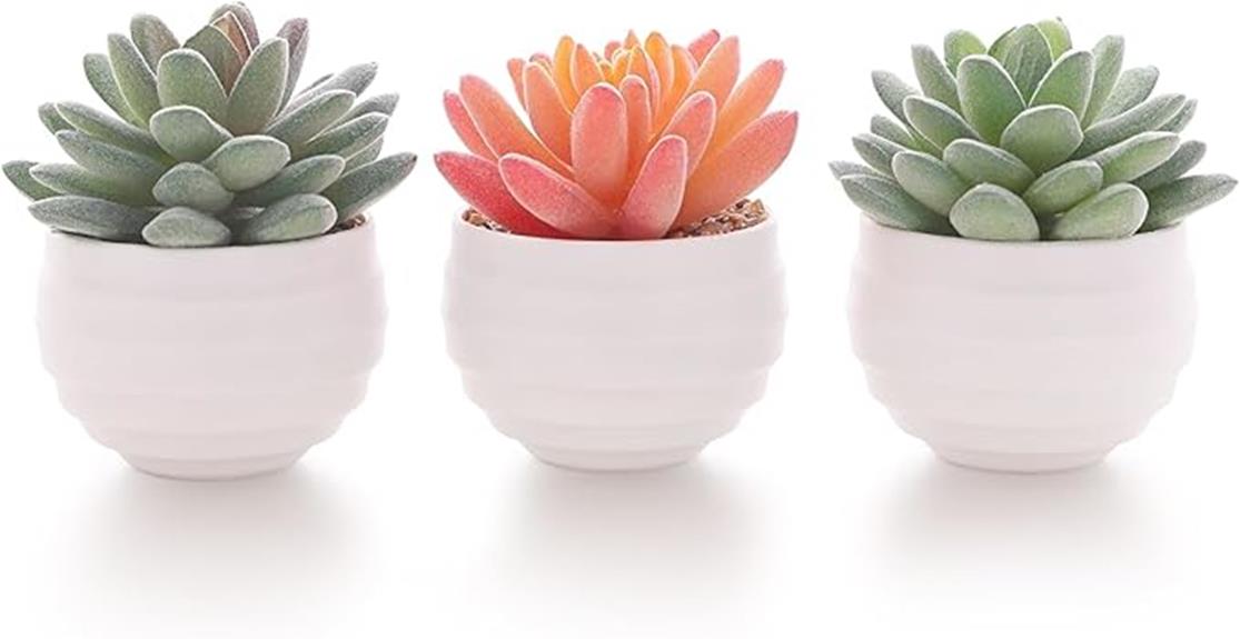 faux succulents for decoration