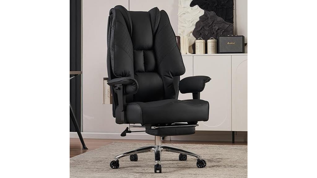 heavy duty office chair with footrest