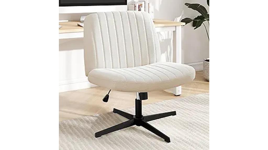 height adjustable armless chair