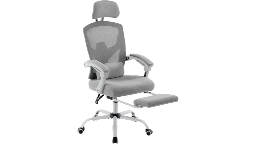 high back mesh gaming chair