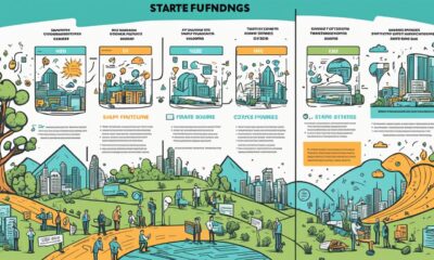 how startup funding works infographic