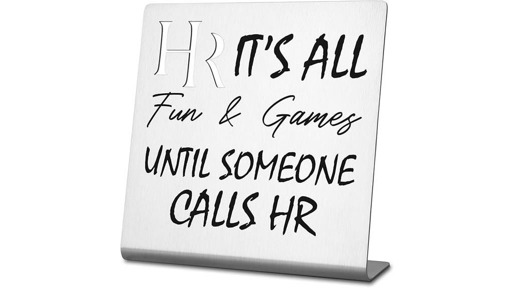 humorous hr office decor