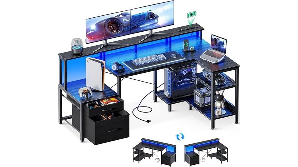 l shaped gaming desk