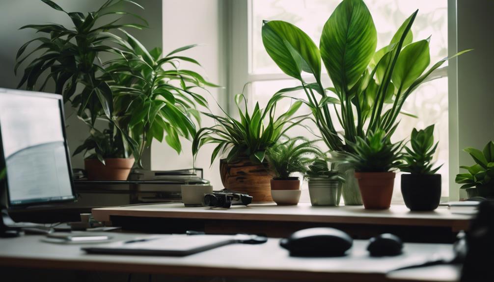 low light office plants