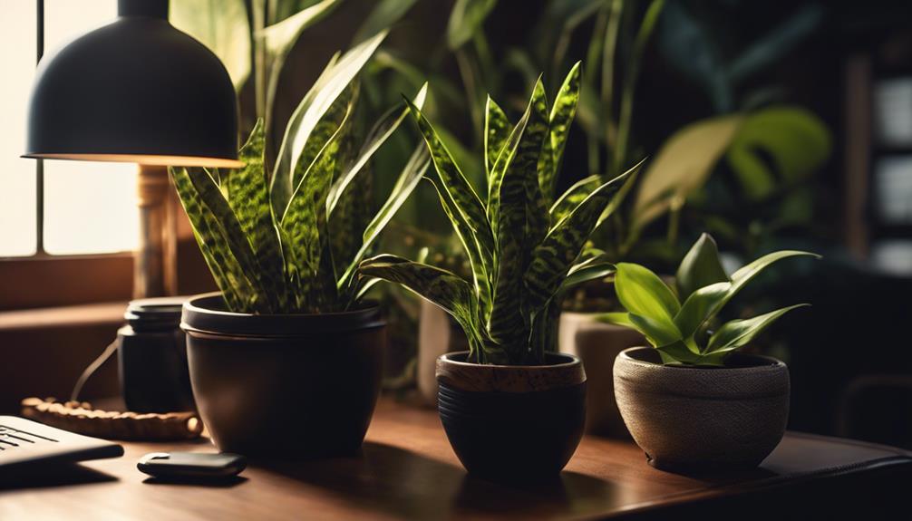 low light office plants