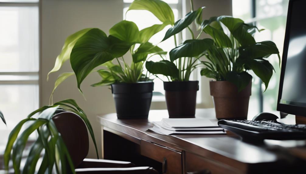 low light office plants