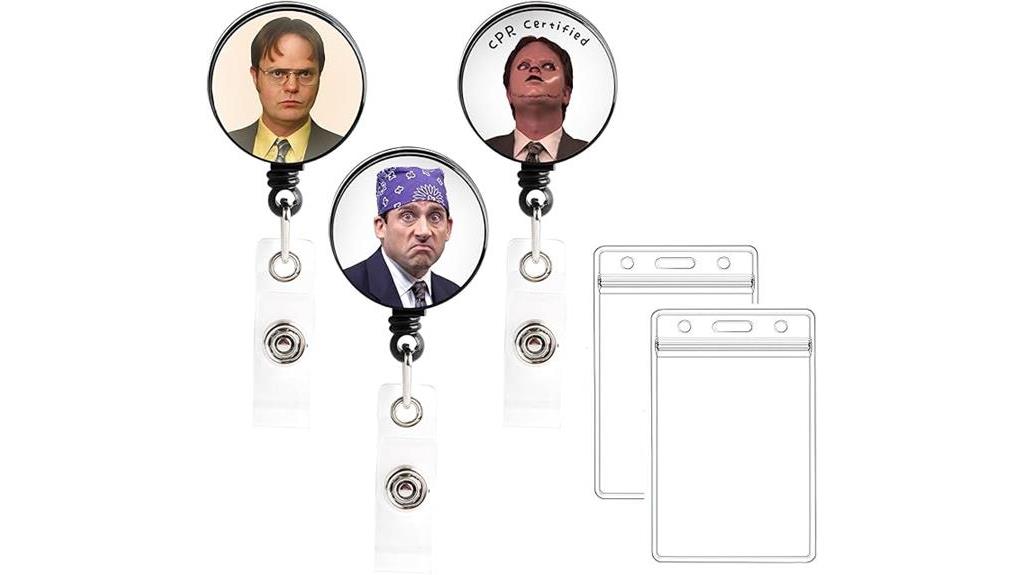 meme office badge reel