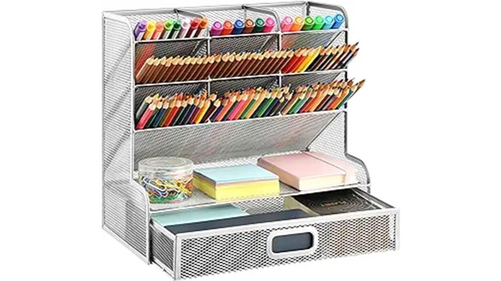 mesh desk organizer drawer