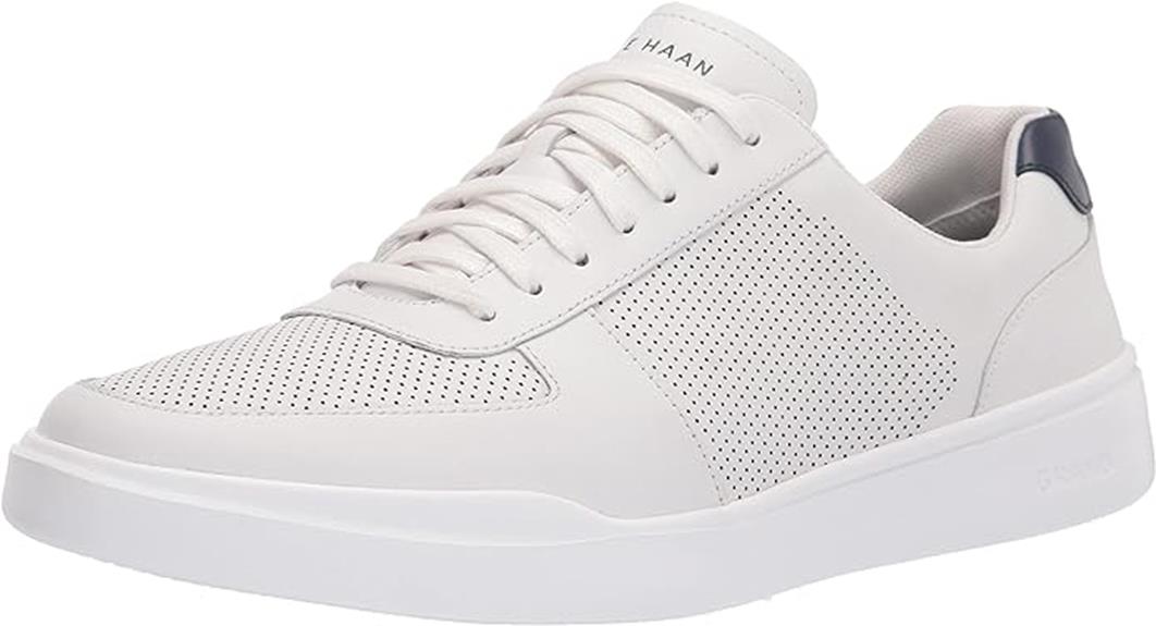 modern perforated men s sneakers