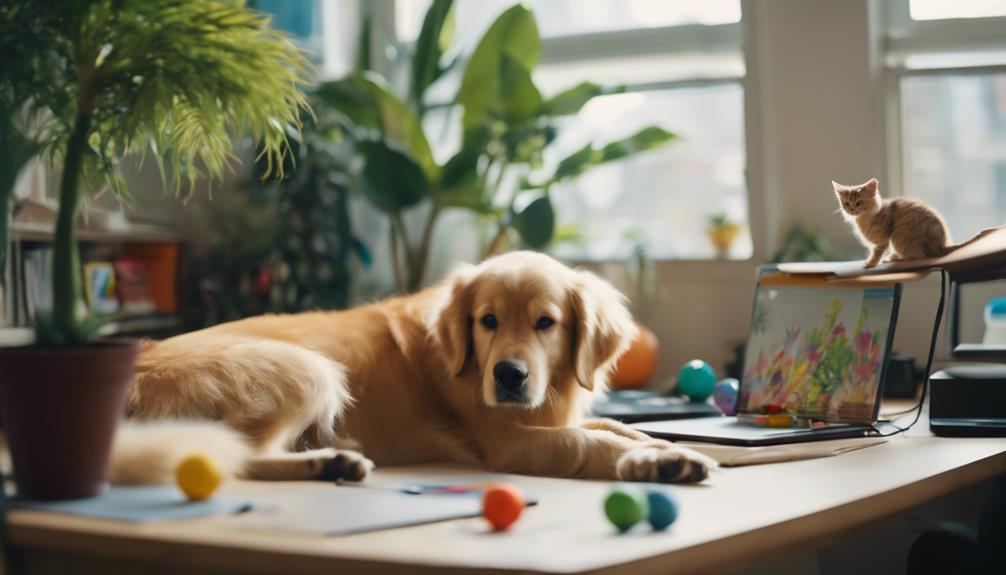 mood boosting office pets