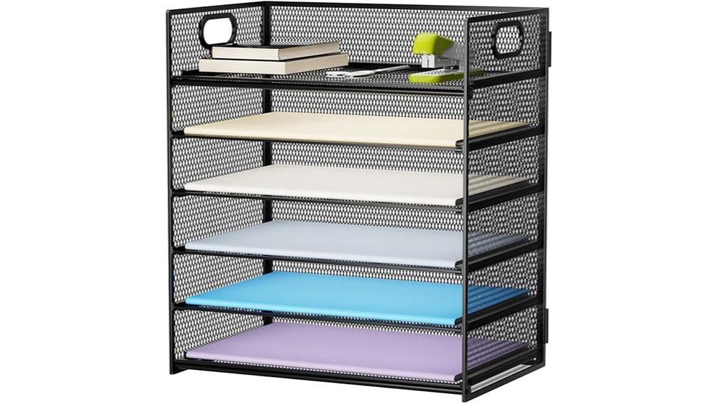 multilevel paper organizer tray