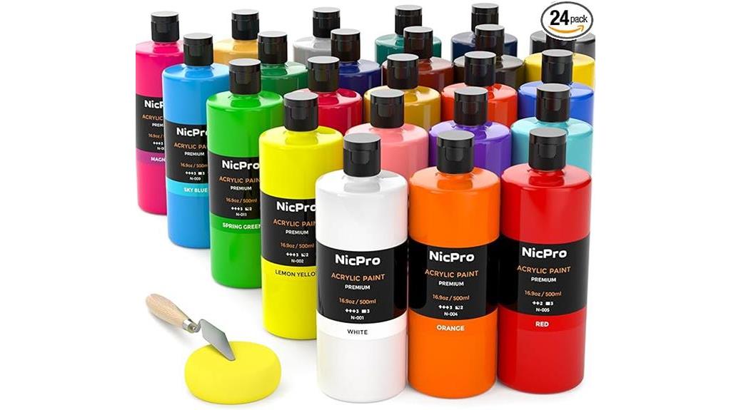 nicpro 24 colors acrylic set