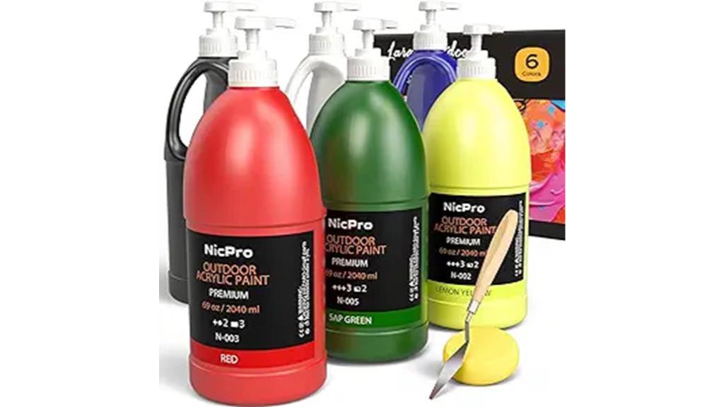 nicpro outdoor acrylic paint