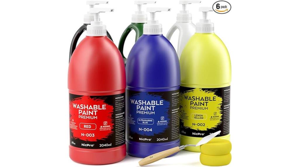 nicpro washable paint set