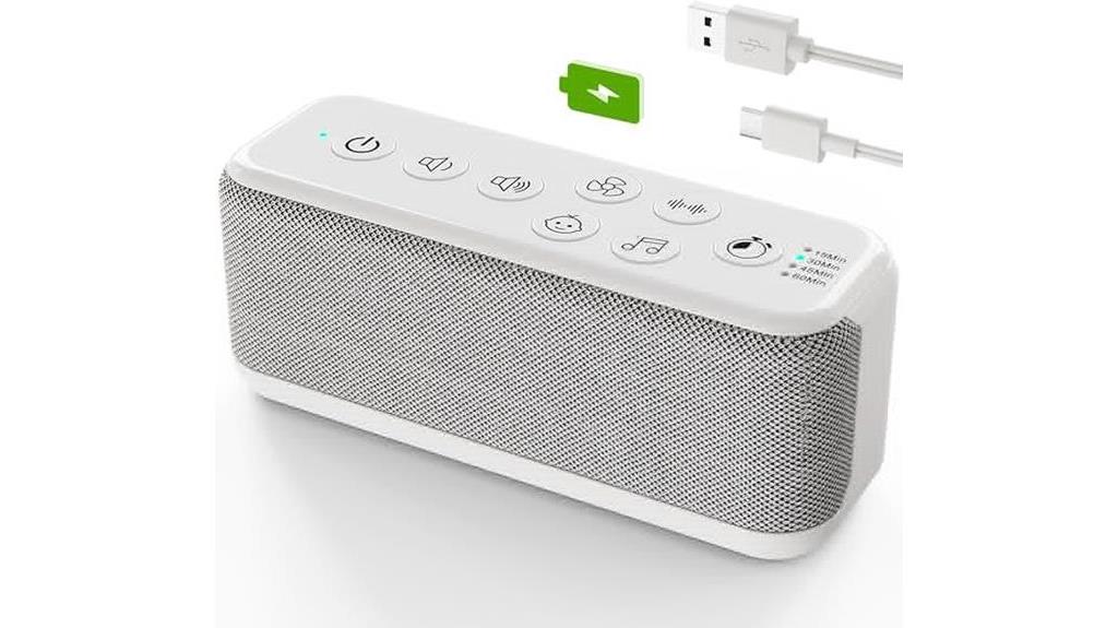 rechargeable white noise machine