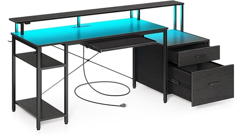 rolanstar desk with led