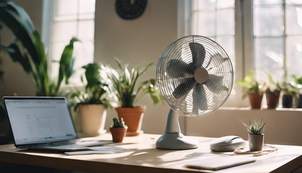 silent office desk fans