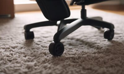 smooth gliding carpet chair wheels