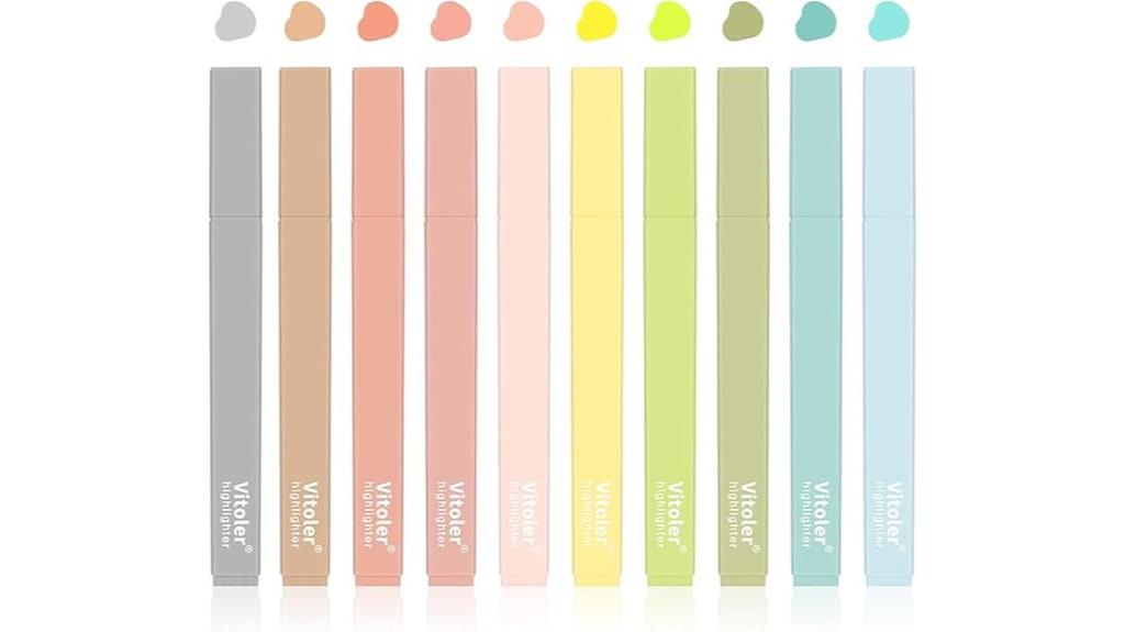 soft chisel tip highlighters