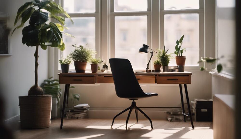 stylish office desks with drawers