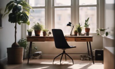 stylish office desks with drawers