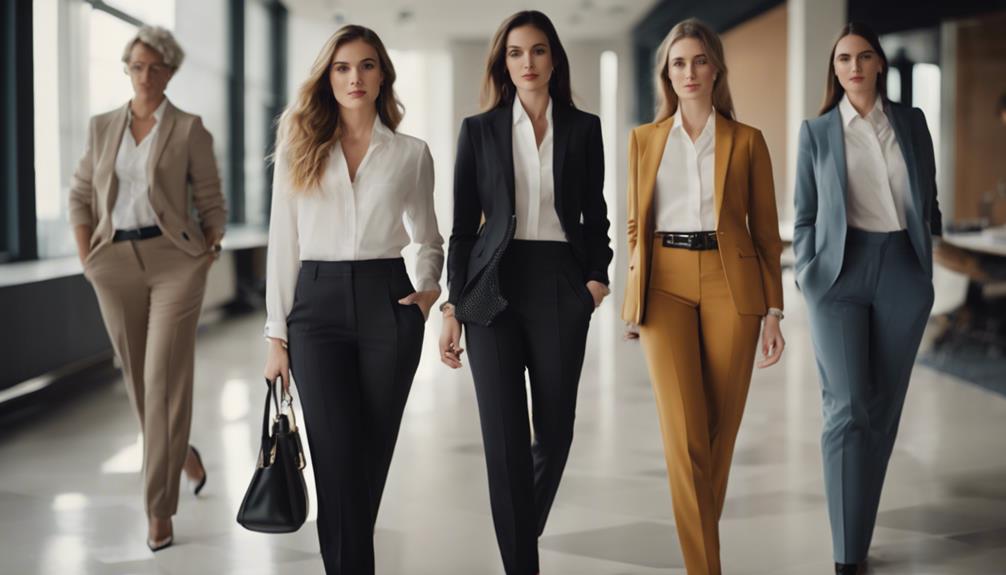 stylish professional office pants