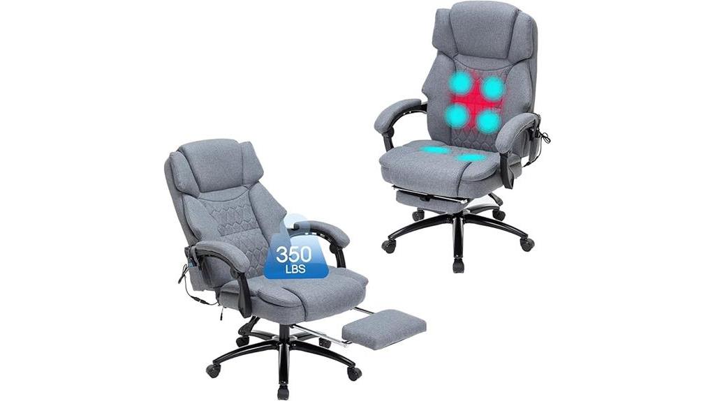 vibrating foot rest chair