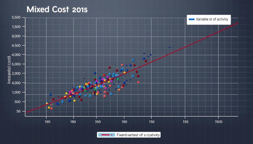 scattergraph for mixed cost analysis