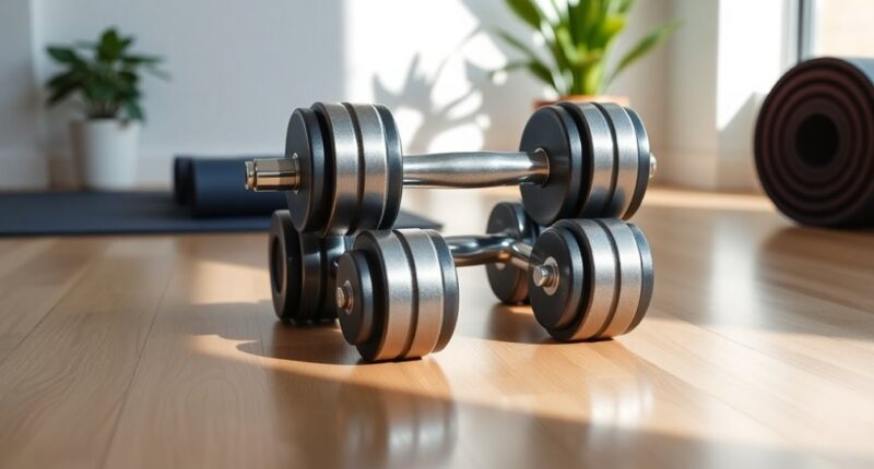 adjustable dumbbells for home