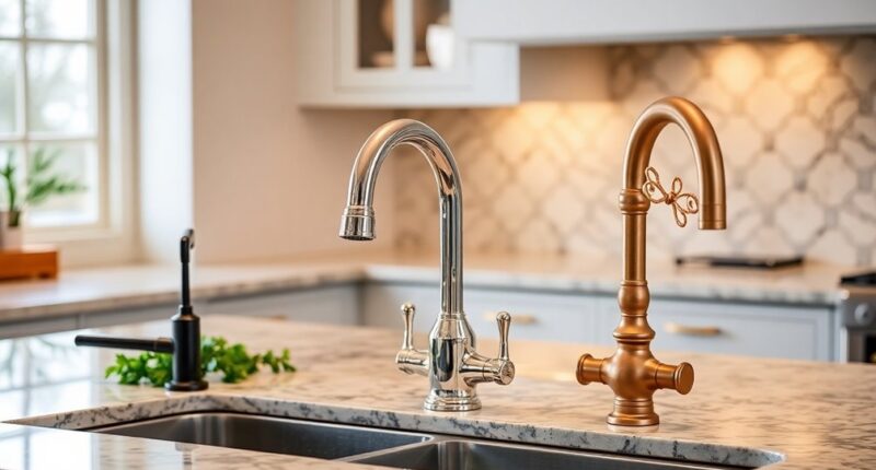 stylish and functional faucets