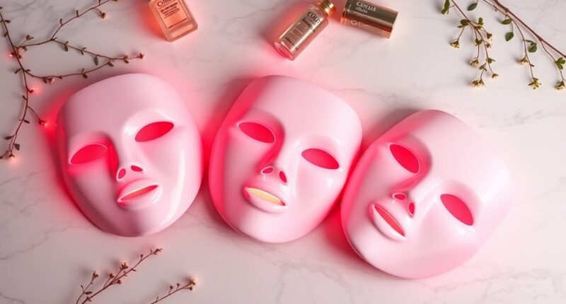 top red led masks