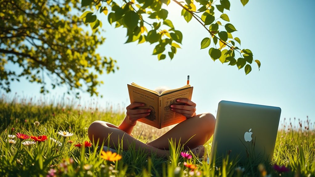 mindful outdoor digital balance