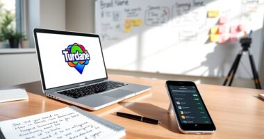 selecting name and web address